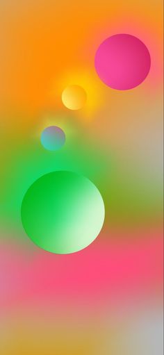 an abstract background with three circles in different colors