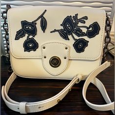 New . Never Used Ralph Lauren Bags, Lauren White, Leather Crossbody Bag, Leather Crossbody, Crossbody Bags, White Black, Crossbody Bag, White And Black, Bag Lady