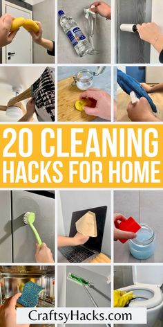 20 cleaning hacks for home that you can use to clean your house and keep it clean