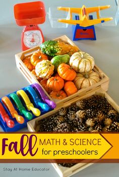 fall math and science activities for preschoolers