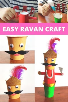 Dussehra Ravan Craft for Kids Dashain Craft For Kids, Dussehra Craft For Preschoolers, Crafts For Festivals, Ravan Craft For Kids, Dasara Crafts For Kids, Ravan Making Activity For Kids, Ravan Craft Ideas