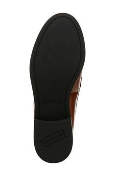 Minimalist design showcases the timeless silhouette of this sleek patent penny loafer with ergonomic padding at key pressure points for all-day comfort. 1" heel Synthetic upper, lining and sole Imported Brown Patent Leather Oxfords For Work, Loafer Women, Penny Loafer, Pressure Points, Franco Sarto, Nordstrom Store, Penny Loafers, Showcase Design, Loafers For Women