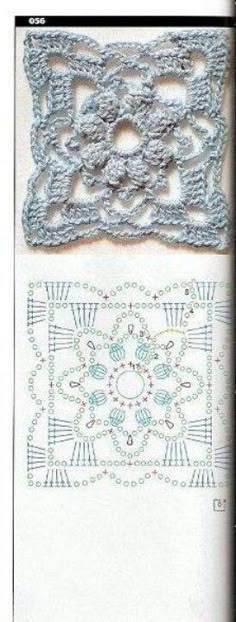 two crocheted dois are shown on top of a white sheet with blue trim