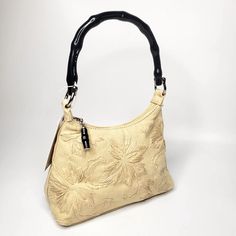 Nwt Forever By Fossil Lourdes Raffia Embroidered Mini Hobo Purse. Bamboo Shaped Hard Handle. Floral Embroidered Outer. Zippered Top. Two Pockets Inside. Color: Natural. Size: Approx. 9" Wide, 7" Tall, 4" Front To Back, 6" Strap Drop. *** New With Tags. 2/23/24 B28 Chic Embroidered Shoulder Bag For Everyday, Chic Everyday Embroidered Shoulder Bag, Cream Shoulder Bag With Bamboo Handle, Cream Shoulder Bag With Bamboo Handle For Everyday Use, Everyday Cream Shoulder Bag With Bamboo Handle, Elegant Embroidered Shoulder Bag With Double Handle, Chic Beige Embroidered Bags, Elegant Embroidered Double Handle Shoulder Bag, Beige Evening Bag With Bamboo Handle