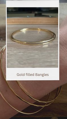 Gold filled 14k hammered bangles. Fine and elegant. A light-catching hammered texture. Wear it as is or offer it as-is, or stack multiple bangles for a statement look. Everyday Gold Hammered Bangle, Hammered Yellow Gold Bangle For Everyday, Hammered 14k Gold Bangle Gift, Everyday Hammered Yellow Gold Bangle, 14k Gold Hammered Bangle As Gift, Hammered Bangles, Long Beach, Paper Clip, Wear It