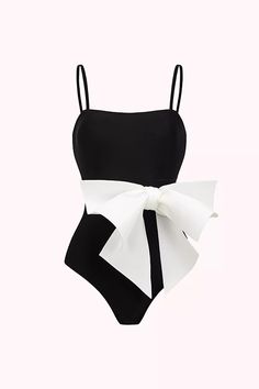 A great addition to the glamor value is the Laura Black Bow-knot One Piece Swimwear from CATCHALL in your wardrobe. The classic black wraps around the body with a white bow at the waist. With a clean design, this swimsuit is perfect for hotel parties and beach games. Put on your sandals and enjoy the summer beach!Materials:82% nylon, 18% polyester fiber Stretch Type: Non-stretchWashing method: machine wash, hand wash.Model is 5 ft 74 and wears size SColour may vary due to lighting on images. The 2024 Inspiration, Bright Color Dresses, Beach Games, High Neck Swimsuits, Birthday Shoot, Best Swimsuits, Bow Knot, Dance Pictures, Swim Wear