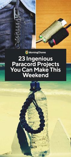 23 Ingenious Paracord Projects You Can Make This Weekend Parachute Cord Crafts, Paracord Projects Diy, Paracord Braids, Swiss Paracord, Cords Crafts, Paracord Bracelet Diy, Paracord Diy, Paracord Tutorial, Paracord Knots