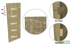 how to build a wood shed with pictures and measurements for the door, wall or floor