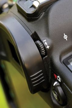 a close up view of a digital camera