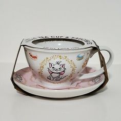 a tea cup and saucer on a saucer