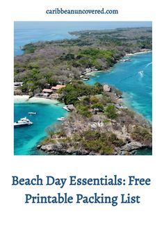 the beach day essentials free printable packing list