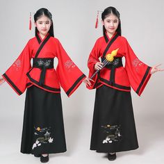 Girl Chinese Hanfu Dress Ancient Embroidery Dance Costume Performance Outfit Red Note: 1. This is in Asian sizing. Please check the measurements carefully before making a purchase. If you are not sure which size to buy, please provide height and weight, we will recommend a suitable size 2. Due to the light and screen setting difference, the item's color may be slightly different from the pictures. 3. Please allow 2-3 cm discrepancy due to different measurement methods. 4. This item comes with Ha Your Culture Outfit, China Culture Clothes, Chinese Culture Outfit, Different Countries Costumes, Japanese Cultural Clothing, Chinese Cultural Dress, Performance Outfit Red, Chinese Dress Outfit, Chinese Dance Costume