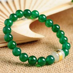 Korean Luxury Green Natural Stone Bracelet Woman Simple Personality Bracelet Set Girl Party Jewelry Accessories Anniversary GiftModel Number:4000465785945