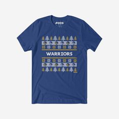 Golden State Warriors Holiday Sweater T-Shirt FOCO S - FOCO.com Golden State Warriors Outfit, Office Holiday Party, Warriors Shirt, Logo Display, Office Holiday, One Piece Pajamas, Team T Shirts, Holiday Sweater, Team Shirts