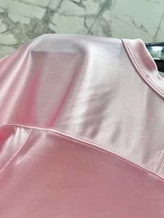 Size: XS, S, M, L, XL, XXL, XXXL It comes with Dust box, Care manual, Tag, and Paper bag.Size Guide: Long Sleeve Satin Tops For Summer, Trendy Pink Satin Top, Casual Solid Color Satin Tops, Pink Long Sleeve Satin Top, Pink Satin Long Sleeve Tops, Long Sleeve Pink Satin Top, Casual Fitted Satin Top, Spring Satin Loungewear Top, Fitted Satin Casual Top