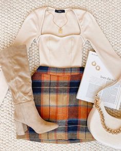 Lulus.com on Instagram: "did someone say brunch and mimosas? we're on our way 🏃🏽‍♀️💨 #lovelulus" Hosting Outfits Restaurant, Caramel Leather Skirt Outfit, Apple Festival Outfit, Fall Brunch Outfit Ideas, Cute Short Skirt Outfits, Womens Fall 2024 Fashion, Fall Brunch Bishop Sleeve Puff Top, Cottagecore Puff Sleeve Tops For Fall, Sweater And Skirt Outfit Winter