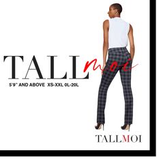 Looking for the perfect gift? Shopping for someone else but not sure what to give them? Look no further. TallMoi takes pride in tall fashion by providing tall women's clothing that fits accurately and empowers the tall woman. We provide tall women's clothing across all categories in tall lengths, inseams, and sleeves with attention to the proportions of the tall frame. We provide tall pants, tall skirts, tall dresses, tall jeans in inseams 36 inches and over, tall jumpsuits, tall sweatpants, and Tall Jumpsuits For Women, Black Slacks Outfit Women, Tall Pants For Women, 5ft Tall Women, Style For Tall Women, Tall Women Outfits, Outfits For Tall Women, Over 60 Fashion Classy, Tall Girl Style