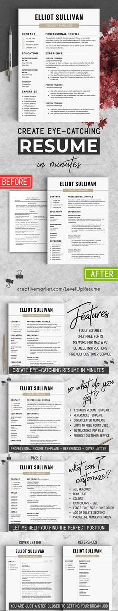 the different types of resumes are shown in this graphic style, including one for each person