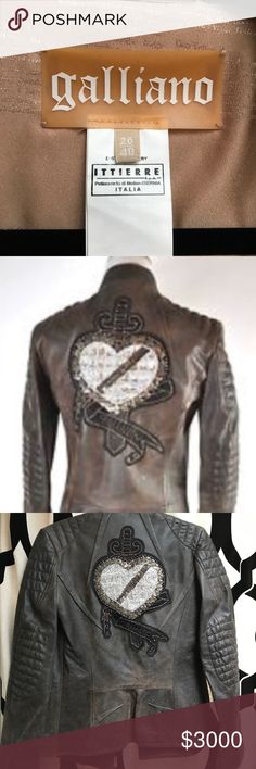 John Galliano runway leather Moto jacket Vintage John Galliano runway Moto jacket. Original buyer. Worn once. John Galliano Jackets & Coats Galliano Runway, John Galliano, Leather Moto, Leather Moto Jacket, Jacket Vintage, Moto Jacket, Limited Time, Long Sleeve Tshirt Men, Jackets & Coats