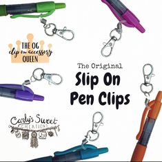 "These unique and patent pending devices allow you to turn most any pen, pencil, or marker into a clip on accessory.  Pens not included.  Follow the formula in the graphic to choose your preferred item from the drop down menu: color of metal: silver * gold * rose gold * grey shape of metal: ball * spring  variation of clip: single * double * triple Also, use second drop down to select between the colors white or black.  All multi packs of all variations in quantities of 5, 10 & 20 will come in e White Badge Holder With Key Clip For Personal Use, Cheap Black Badge Holders With Swivel Clip, Adjustable Badge Holder With Swivel Clip For Everyday, Nursing Badge Clips, Cheap Badge Reel With Swivel Clip For Personal Use, Student Midwife, Cna Nurse, Nurse Jewelry, Nurses Station