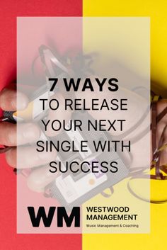 a woman's hands holding an mp3 player with the words 7 ways to release your next single with success