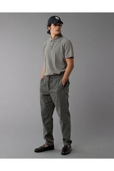 Super soft cotton pique/Two-button placket/Small embroidered eagle on chest/Straight hem/This shirt is Real Good: made with the planet in mind and a promise to continue to do better Do Better, Pique Polo Shirt, Button Placket, American Eagle Outfitters, Women's Jeans, American Eagle, Polo Shirt, Women Jeans