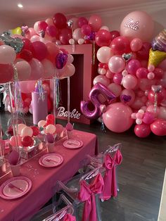 13 themed birthday party Barbie Party Setup, Barbie Themed Quinceañera, Barbie Party Table Set Up, Barbie Ideas Party, Barbie Birthday Party Centerpieces, Barbie 7th Birthday Party, Barbie 18th Birthday Party, Barbie 1st Birthday Party Ideas, Barbie First Birthday Party