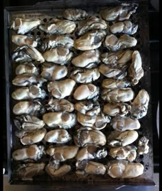 a pan filled with lots of mushrooms on top of a stove