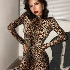 Sold!!! Brand New, Never Worn .Leopard Print Long Sleeve Bodycon Sexy Dress For Winter. This Is A Very Beautiful Dress Dress For Winter, Long Sleeve Print Dress, Long Sleeve Bodycon, Winter Dresses, Beautiful Dress, Sleeve Dress, Beautiful Dresses, Leopard Print, Colorful Dresses