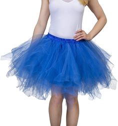 PRICES MAY VARY. Jagged tulle strands design with double satin lining to make this tulle skirt for girls and women completely non see-through Size Choice Made Easy: Please refer to our size charts in images and product description for Girls (ages 8-13 years) and Women Regular Size 2-10 and Plus Sizes 12-18 and 20-26W before placing your order The very elastic waistband ensures a comfortable fit across a wide range of sizes Just a quick tip: While this adult tutu may look all sad and flat right o Tutu For Women, Tutu Women, Poofy Skirt, Green Tutu, Blue Tutu, Tulle Tutu Skirt, Sponge Bob, Tulle Tutu, Women's Skirts