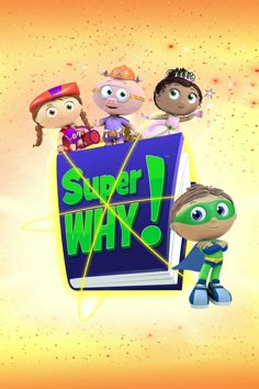 an animated book with the title'super why? '