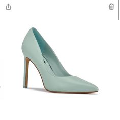 Size 7.5 New In The Box Spring Pointed Toe Court Shoes With Cushioned Footbed, Chic Pointed Toe Heels With Cushioned Footbed, Trendy Pointed Toe Heels With Cushioned Footbed, Foldable Ballet Flats, Kitten Heel Boots, Nine West Heels, Pointy Toe Heels, Brown Suede Boots, Womens Stilettos