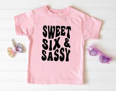 Sweet Six and Sassy Shirt, 6th Birthday Shirt Girl, 6 Year Old Birthday Gift, Sixth Birthday Party, Six Years Old Shirt, Girls 6th Party Tee, Sweet Six and Sassy,6th Birthday Shirt,6 Year Old Birthday,Sixth Birthday Party,Six Years Old Shirt,Girls 6th Party Tee,Happy Birthday Shirt,6 Year Old Girl Gift,Kids Birthday Shirt,Six and Sassy Shirt,Girl Birthday Shirt,Sassy Girl Shirt,Party Girl Shirt  Welcome to my store! I'm absolutely thrilled to have you here. My main aim is to ensure your happines 6th Birthday Shirt, Happy Birthday Shirt, Sixth Birthday, Kids Birthday Shirts, Sassy Shirts, Sassy Girl, Birthday Girl Shirt, Shirt Girl, Old Shirts