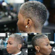 Elderly Woman Hairstyles, Fade Haircut Women, Short Afro Hairstyles, Short Natural Hairstyles, Short Shaved Hairstyles, Twa Hairstyles, Tapered Natural Hair