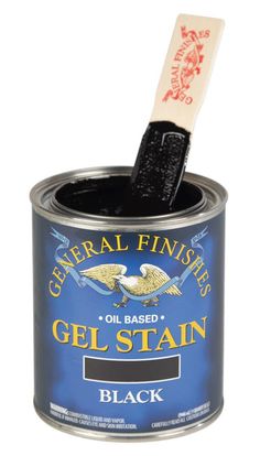 Black Gel Stain General Finishes Black Gel Stain Table, Black Gel Stain, General Finishes Gel Stain, Java Gel Stains, Java Gel, Paint Couture, Natural Bristle Brush, Oil Based Stain, Liquid Oil