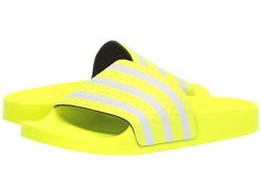 adidas Adilette Men's Slide Shoes Solar Yellow/Footwear White/Solar Yellow Spring Sports Non-slip Slides, Spring Sports Slides With Non-slip Design, Spring Sports Slides With Non-slip Details, Sporty Slip-resistant Slides For Spring, Summer Breathable Slides For Streetwear, Breathable Slides For Summer Streetwear, Sporty Breathable Slides For Spring, Breathable Sporty Slides For Spring, Athleisure Sports Slides For Summer