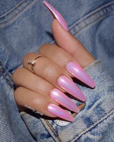 Glitter Manicure, Polish Colors, Holographic Nails, Acrylic Nails Coffin, Dope Nails