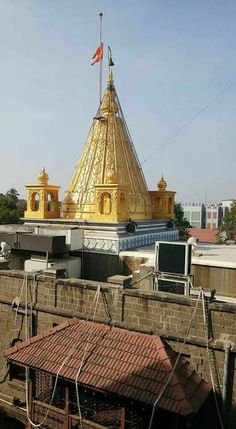 a golden dome on top of a building