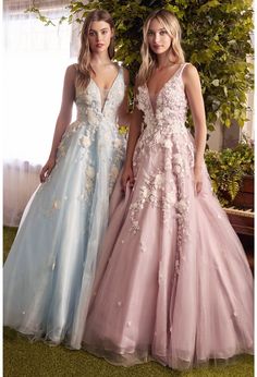 Andrea and Leo A1028 Dress Ethereal Gowns, Andrea And Leo, Special Ocassion Dresses, Evening Gala, Tulle Balls, Tulle Evening Dress, Prom Ball Gown, Organza Flowers, Lace Prom Dress