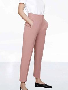 Style up your work wardrobe this season with Women's Office Suit Pants. Perfectly tailored for a modern, professional look, these stylish and contemporary pants are versatile enough to be worn with a variety of workplace fashions. Look sharp and feel confident in every work meeting. Size Information Size Waist Width Hip Width Pant Length cm inch cm inch cm inch S 62 24.41 94 37.01 94 37.01 M 66 25.98 98 38.58 95 37.40 L 70 27.56 102 40.16 96 37.80 XL 74 29.13 106 41.73 97 38.19 Elegant Non-stretch Pink Pants, Chic Pink Ankle-length Dress Pants, Pink Ankle-length Office Pants, Non-stretch High Waist Pink Pants, Pink Fitted Ankle-length Dress Pants, Workplace Fashion, Women's Office, Office Suit, Womens Office