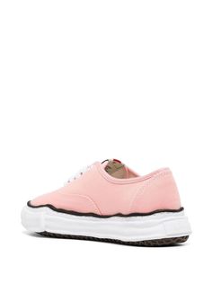 Find MIHARA YASUHIRO Baker Og Sole Low-top Sneakers on Editorialist. light pink/black cotton/canvas contrasting trim logo patch at the tongue round toe front lace-up fastening branded insole chunky rubber sole Pink Cotton Low-top Sneakers, Pink Low-top Cotton Sneakers, Pink Low-top Canvas Shoes With Gum Sole, Pink High-top Canvas Shoes With Gum Sole, Pink Cotton Sneakers With Vulcanized Sole, Pink Canvas Sneakers For Streetwear, Pink Cotton Sneakers With Round Toe, Pink Canvas Shoes For Streetwear, Pink Sporty Canvas Shoes With Gum Sole