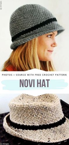 Hat Free Crochet Pattern, Crochet Summer Hats, Easy Crochet Hat, Crochet Sun Hat, Crochet Hat Free, Crochet Knit Hat, Crochet Hats Free Pattern, Crochet Motifs, Crochet Hat Pattern