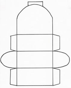 a drawing of a cylinder with two sides cut out to look like it is in the shape of a cone