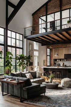 "Embrace the sophistication of a Loft-Style Home – where modern luxury meets open-concept living. Featuring light-filled interiors, industrial accents, and expansive layouts, this design combines urban edge with refined comfort. Transform your space with the timeless appeal of loft-inspired elegance." Home Contemporary, Contemporary Luxury