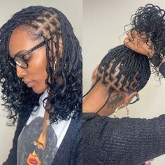 Boho Tribals With Knotless Braids Bob, Knotless Boho Box Braid Bob, Bob With Fishtail Braid Black Women, Braids In A Bob Style Black Women, Bob With Rat Tail Braids, Bob Braids Hairstyles, Braided Hairstyles For Black Women Cornrows