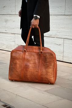 Braided beauty meets functionality in our Classy Leather Weekender. A timeless piece designed to accompany you on your most stylish journeys. Leather Weekender, Leather Travel Bag, Leather Travel, Suitcases, Travel Style, Timeless Pieces, Travel Bags, Travel Bag, Leather