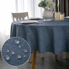 PRICES MAY VARY. ☕【PREMIUM MATERIAL】🍰Qidordour Faux Linen Tablecloth is made of 180GSM(180g/㎡) high quality polyester fabric,which is durable and soft,won’t wrinkle or shrink like cotton linen cloth, no chemical smell like PVC vinyl tablecloth. ☕【ELEGANT TEXTURE】🍰This table cover looks like solid color at first glance, but it actually has a looming slubby texture which is simple and elegant.It not only helps protect your table from scratch but also a perfect decoration for your modern home and Dining Table Cover, Linen Table Cloth, Elegant Texture, Vinyl Tablecloth, Kitchen Cafe, Mantel Redondo, Elegant Homes, Restaurant Decor, Table Cover