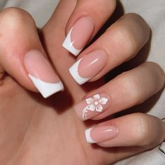 Jade Nails, Square French, School Nails, Nails 2024, Beautiful Nail Designs, Prom Nails