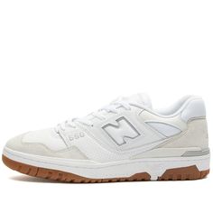 New Balance BB550WGU White | END. (US) New Balance 550s, Teddy Santis, Travis Scott Logo, New Balance White, Clothes Wishlist, 2024 Outfits, Navy Shoes, New Balance Sneakers, Sporty And Rich