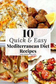 the top ten quick and easy mediterranean diet recipes